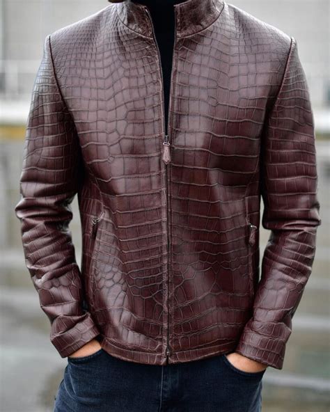 replica crocodile jacket|crocodile jacket brand.